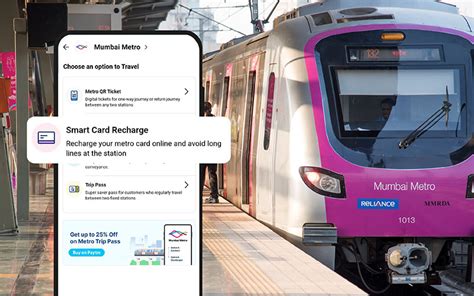 mumbai local train smart card online recharge|reliance mumbai metro.